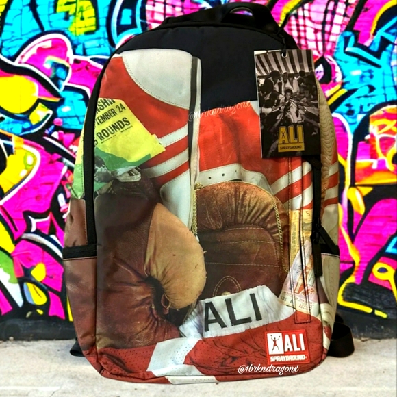 SPRAYGROUND Mohammed Ali Backpack NWT Men's Boys Girls Women's Unisex Travel Bag